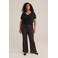 WE Fashion Curve T-shirt zwart