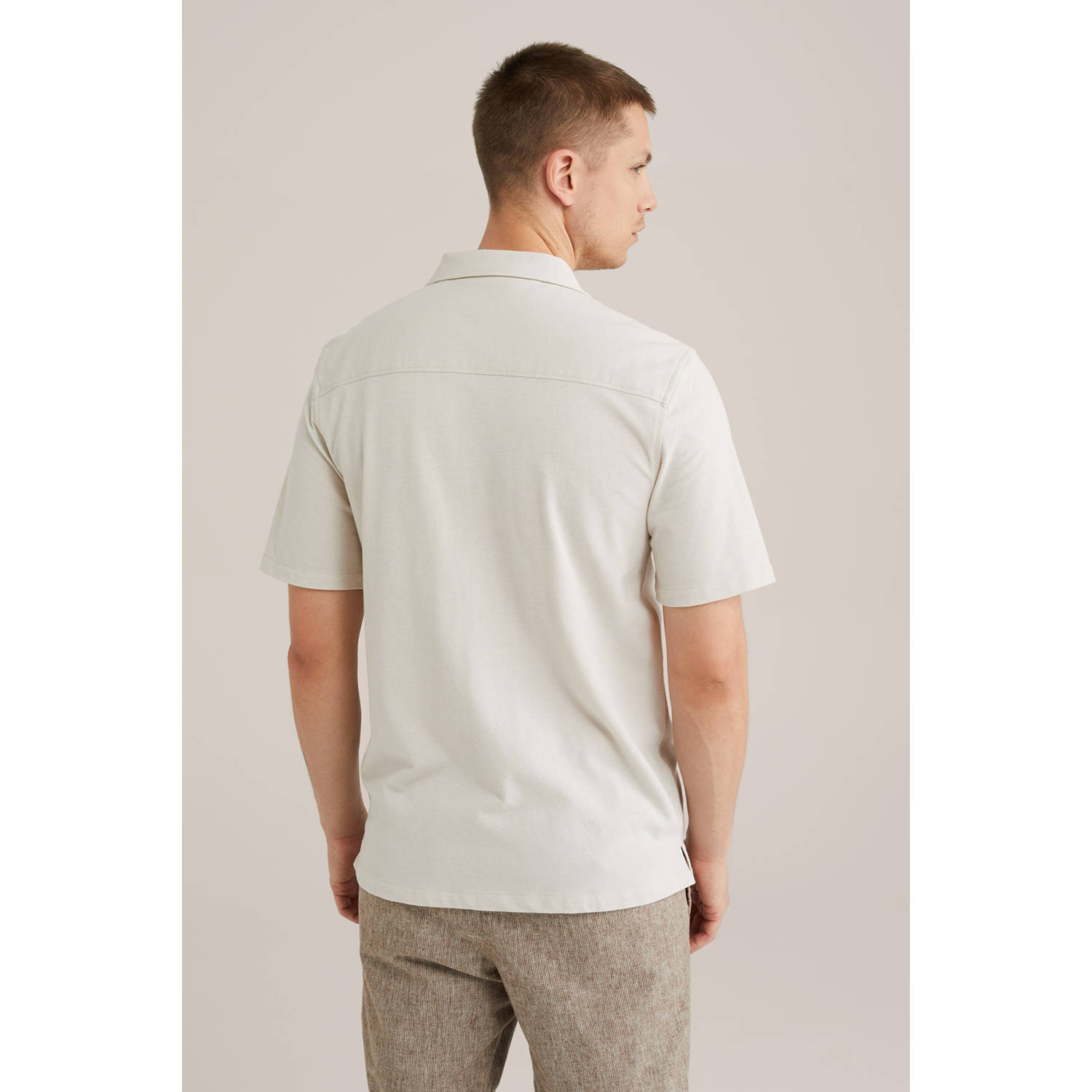 WE Fashion WE Fundamentals casual overhemd ecru