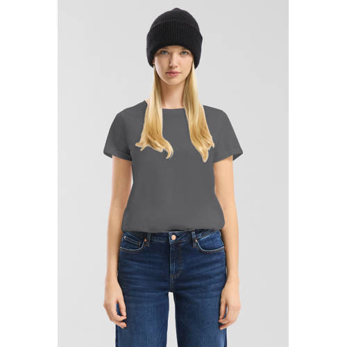 QS T-shirt antraciet afbeelding