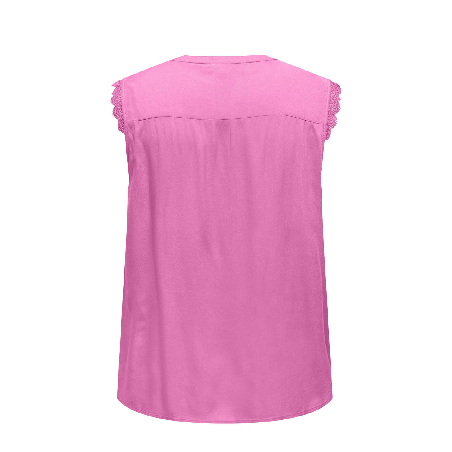 ONLY CARMAKOMA mouwloze top fuchsia