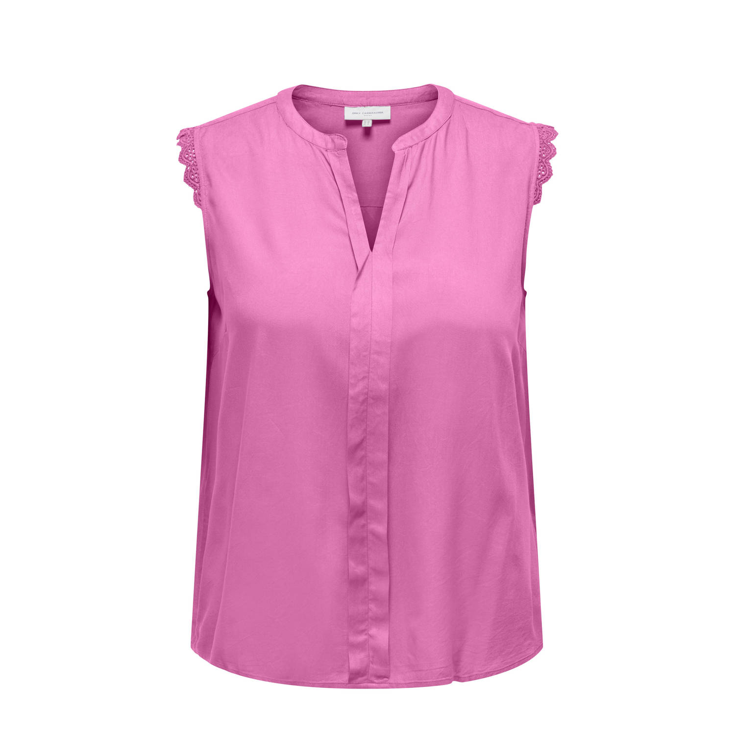 ONLY CARMAKOMA mouwloze top fuchsia