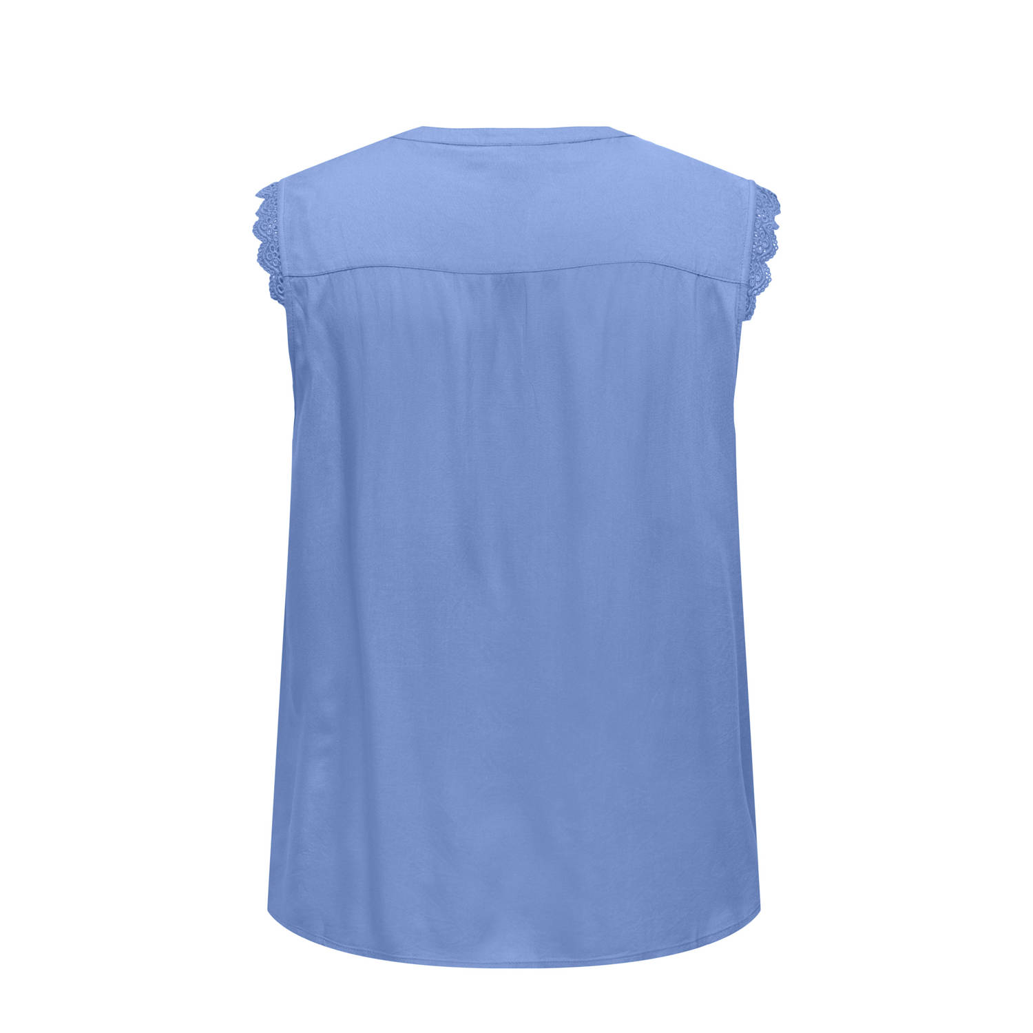 ONLY CARMAKOMA mouwloze top blauw