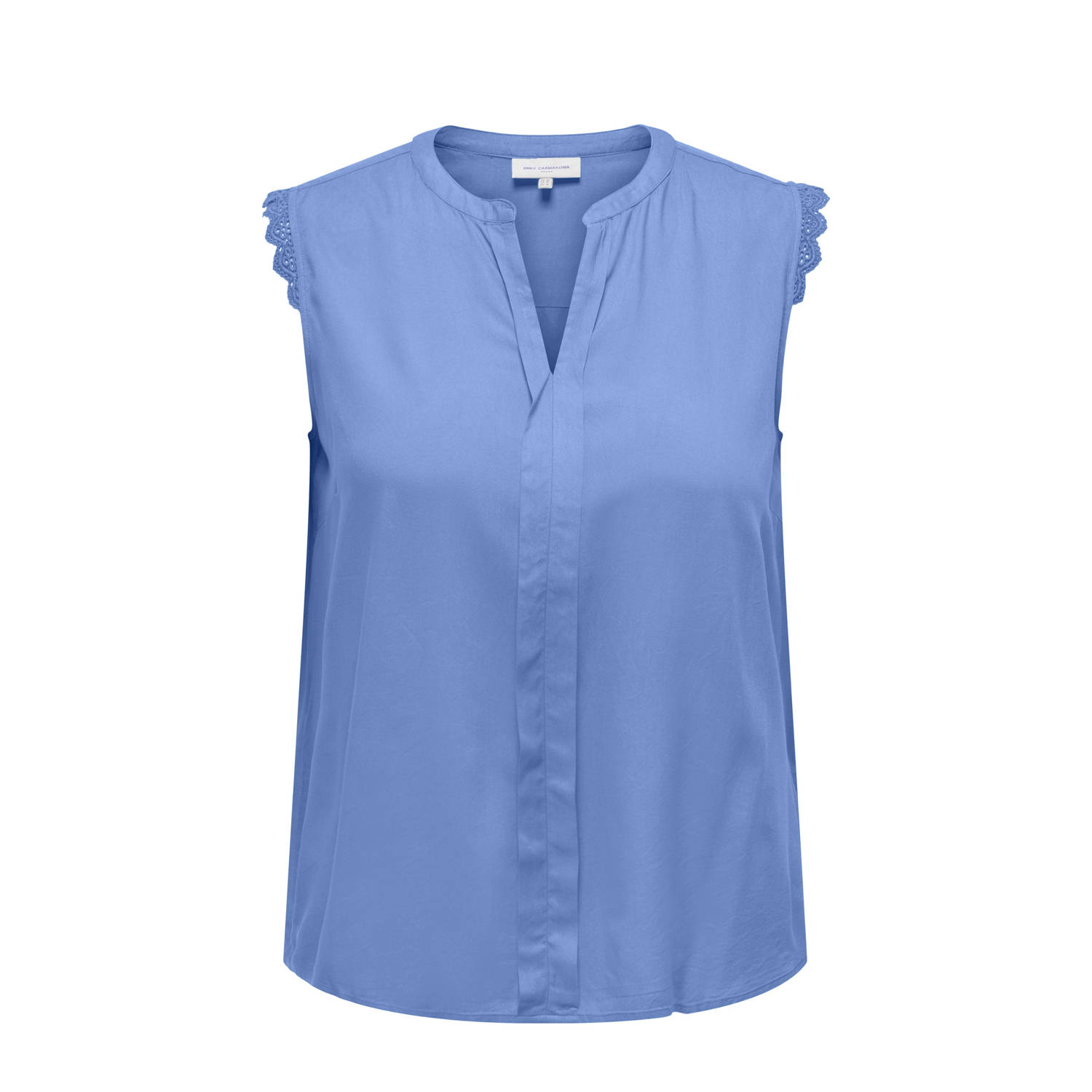 ONLY CARMAKOMA mouwloze top blauw