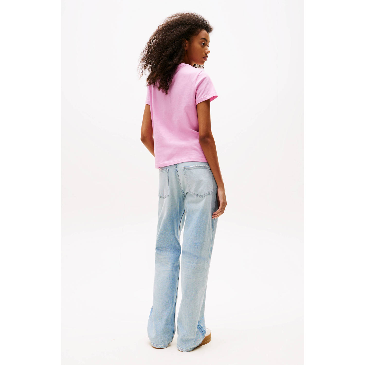 Tommy Jeans T-shirt roze