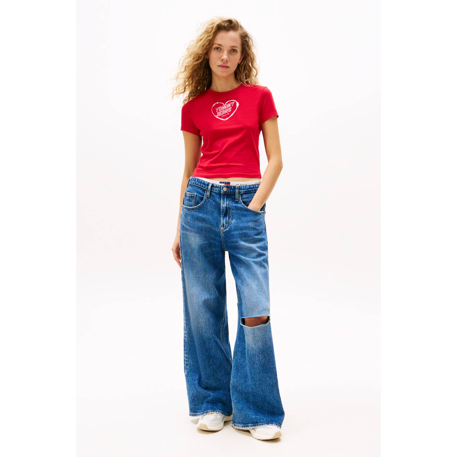 Tommy Jeans T-shirt rood