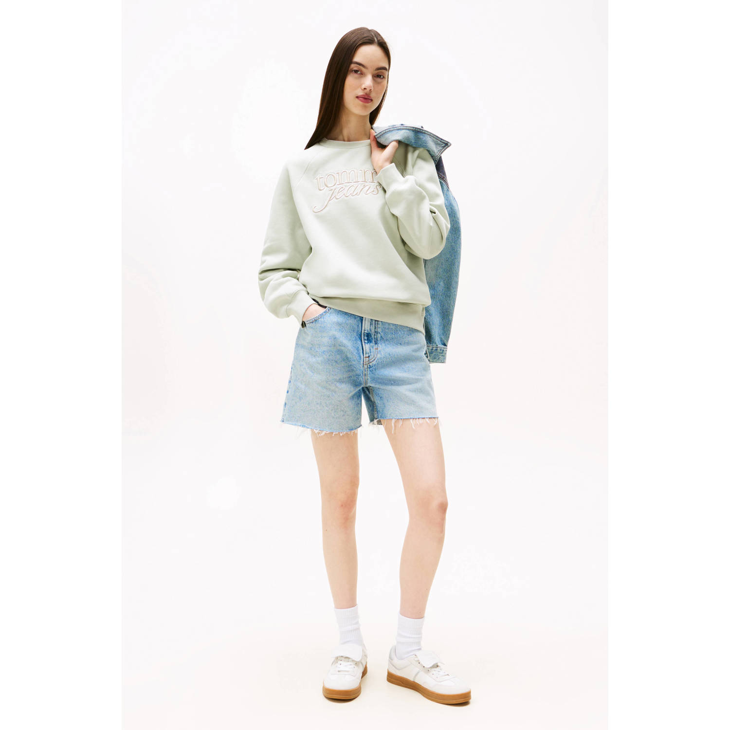 Tommy Jeans sweater lichtgroen