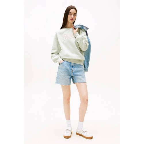 Tommy Jeans sweater lichtgroen afbeelding