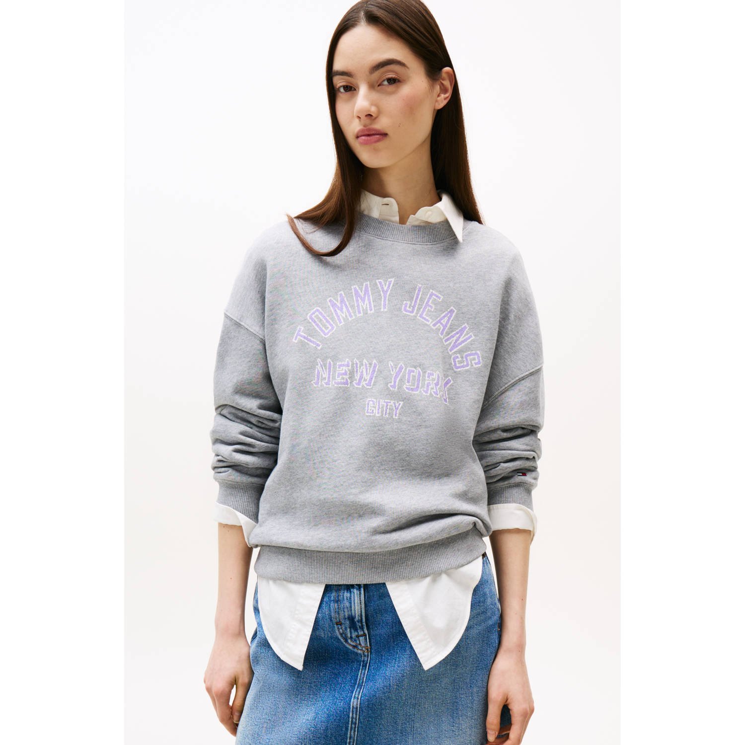 Tommy Jeans sweater grijs