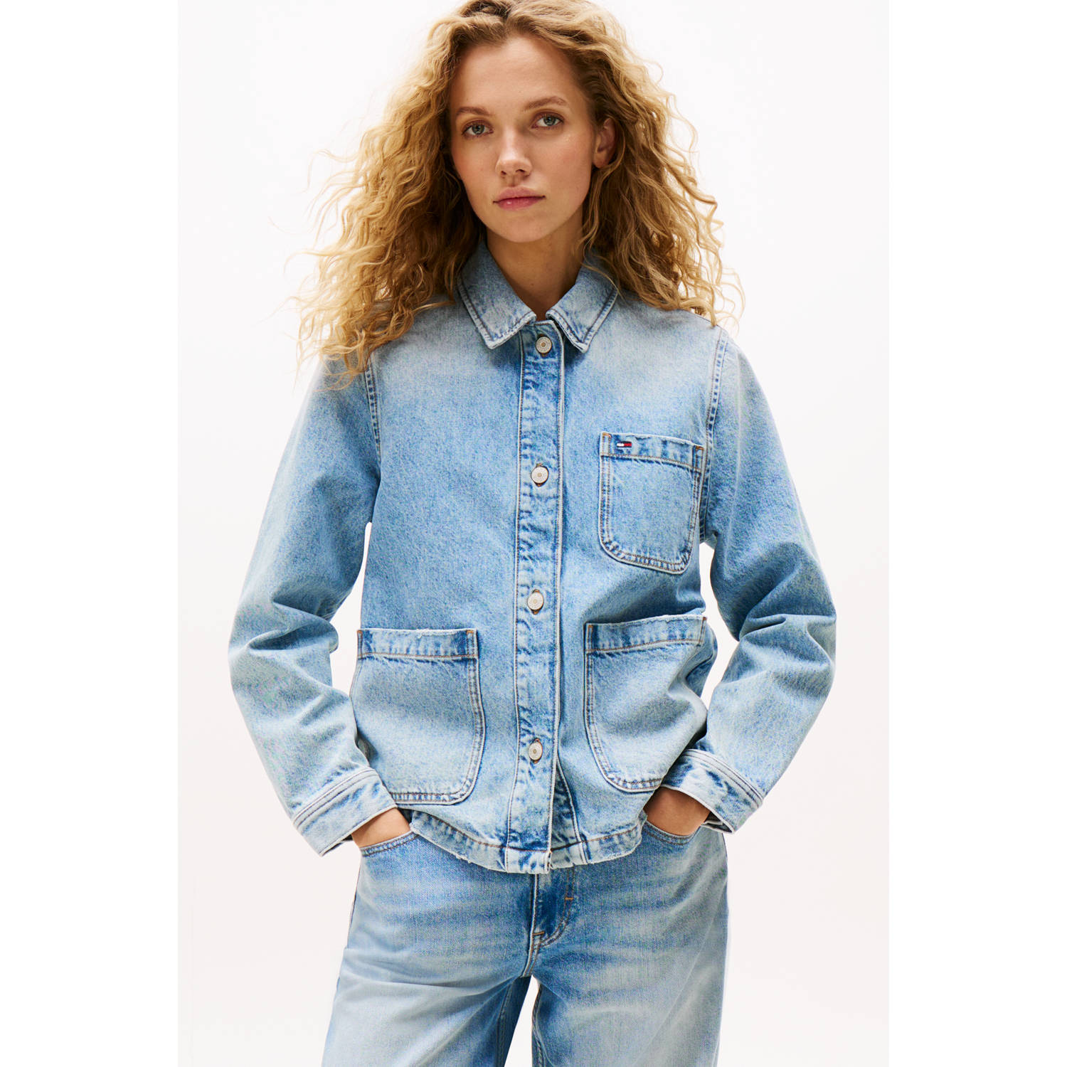 Tommy Jeans denim spijkerjas medium blue denim