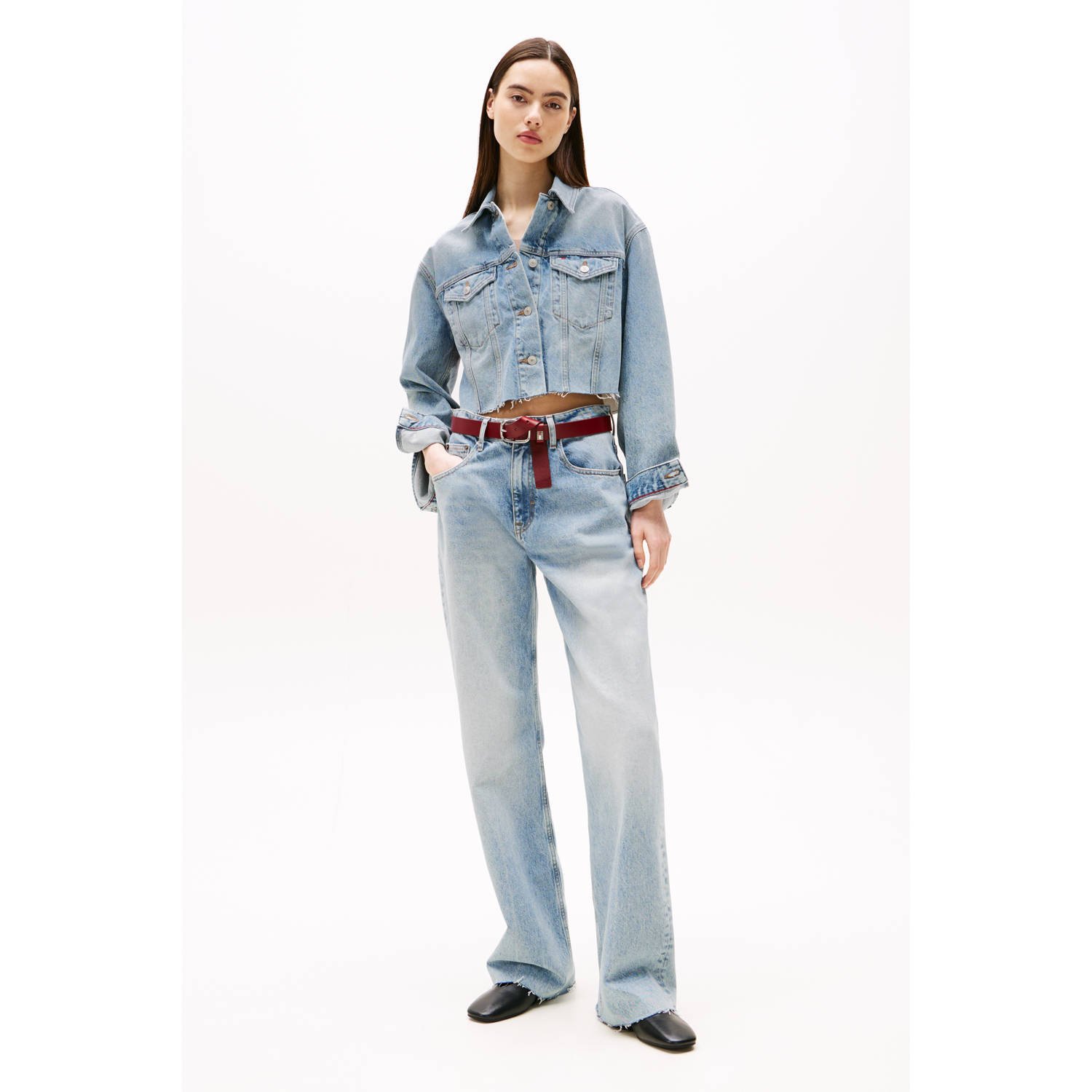 Tommy Jeans denim spijkerjas light blue denim