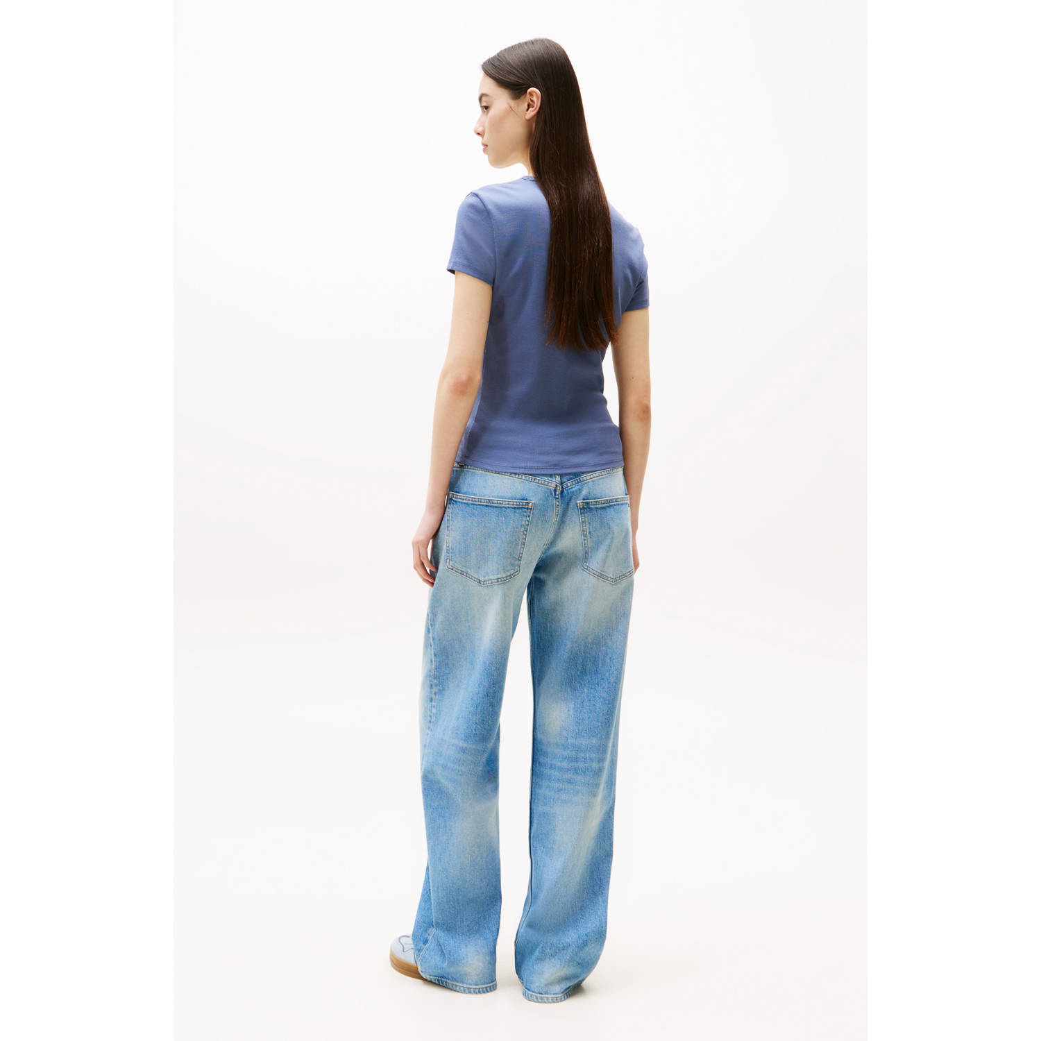 Tommy Jeans T-shirt grijsblauw