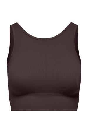 sporttop ONPJAIA donkerbruin
