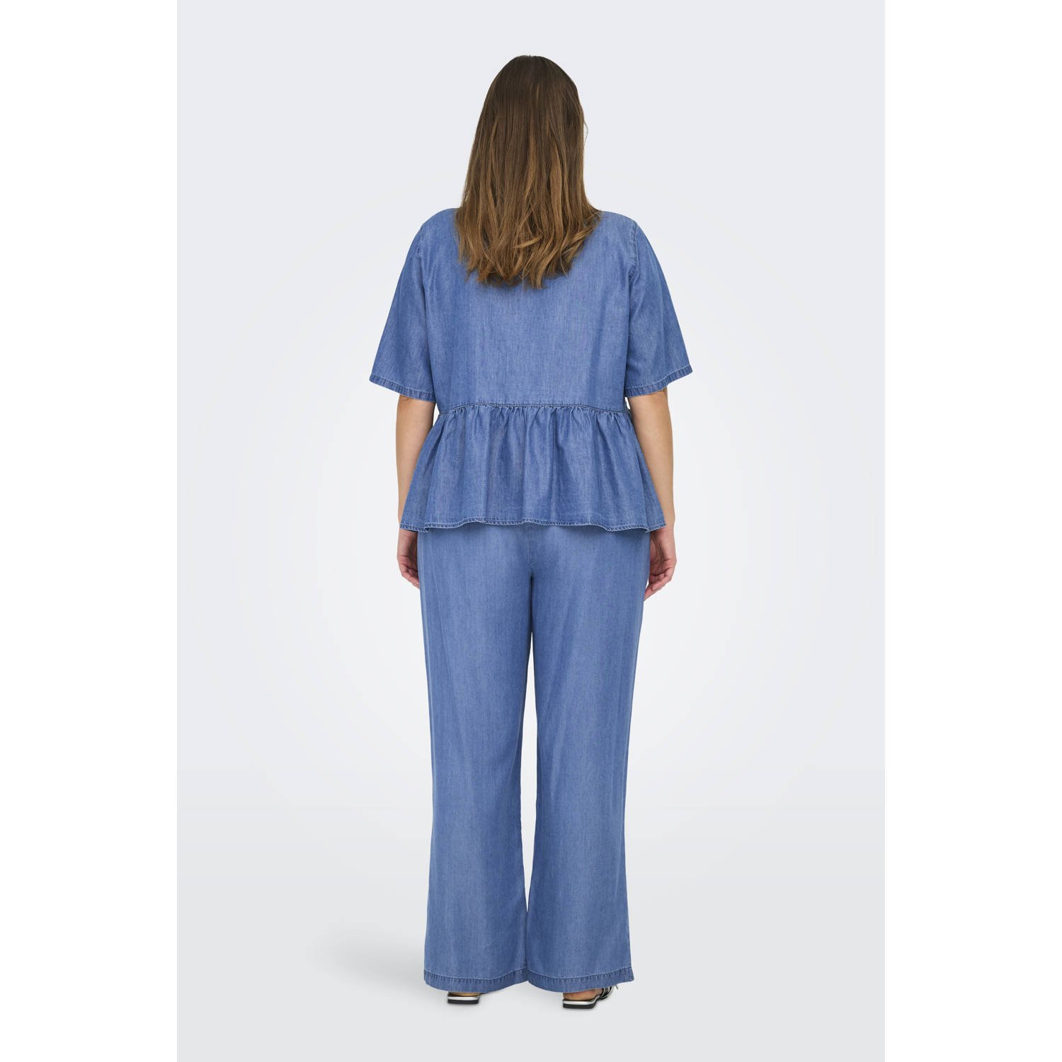 ONLY CARMAKOMA denim blousetop medium blue denim