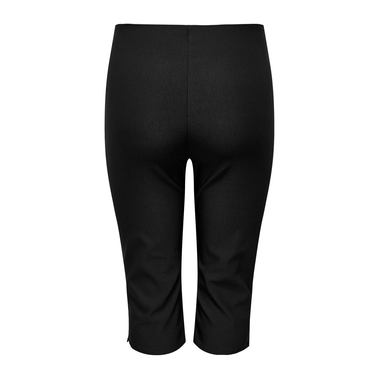 ONLY CARMAKOMA regular high waist broek zwart