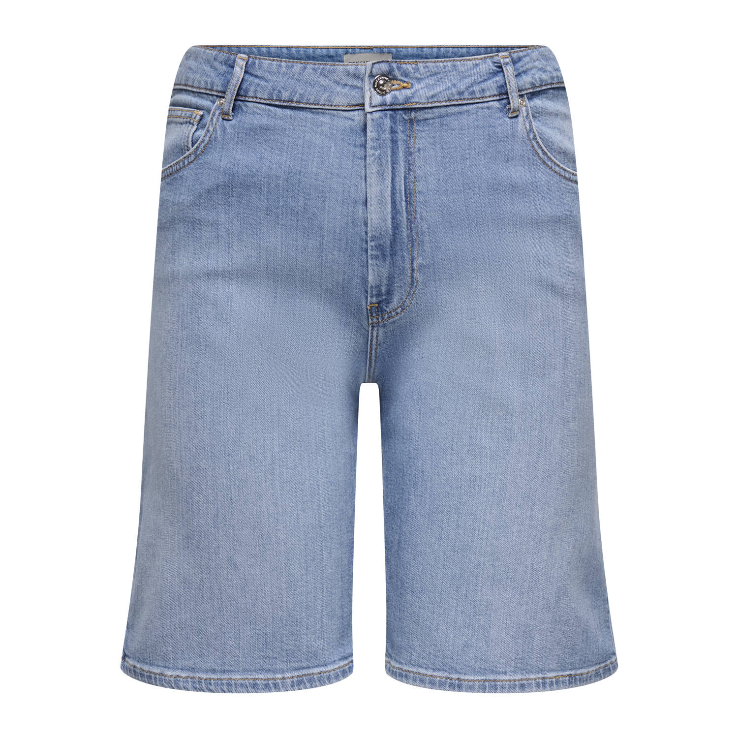 ONLY CARMAKOMA denim regular waist short light blue denim