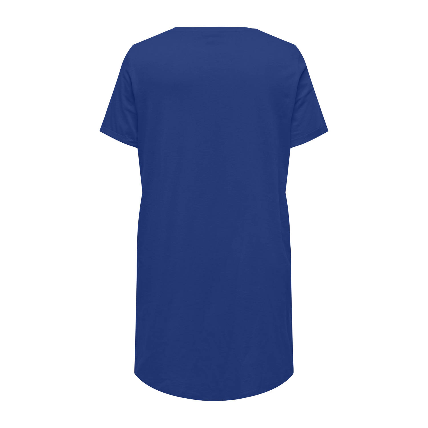 ONLY CARMAKOMA T-shirtjurk blauw