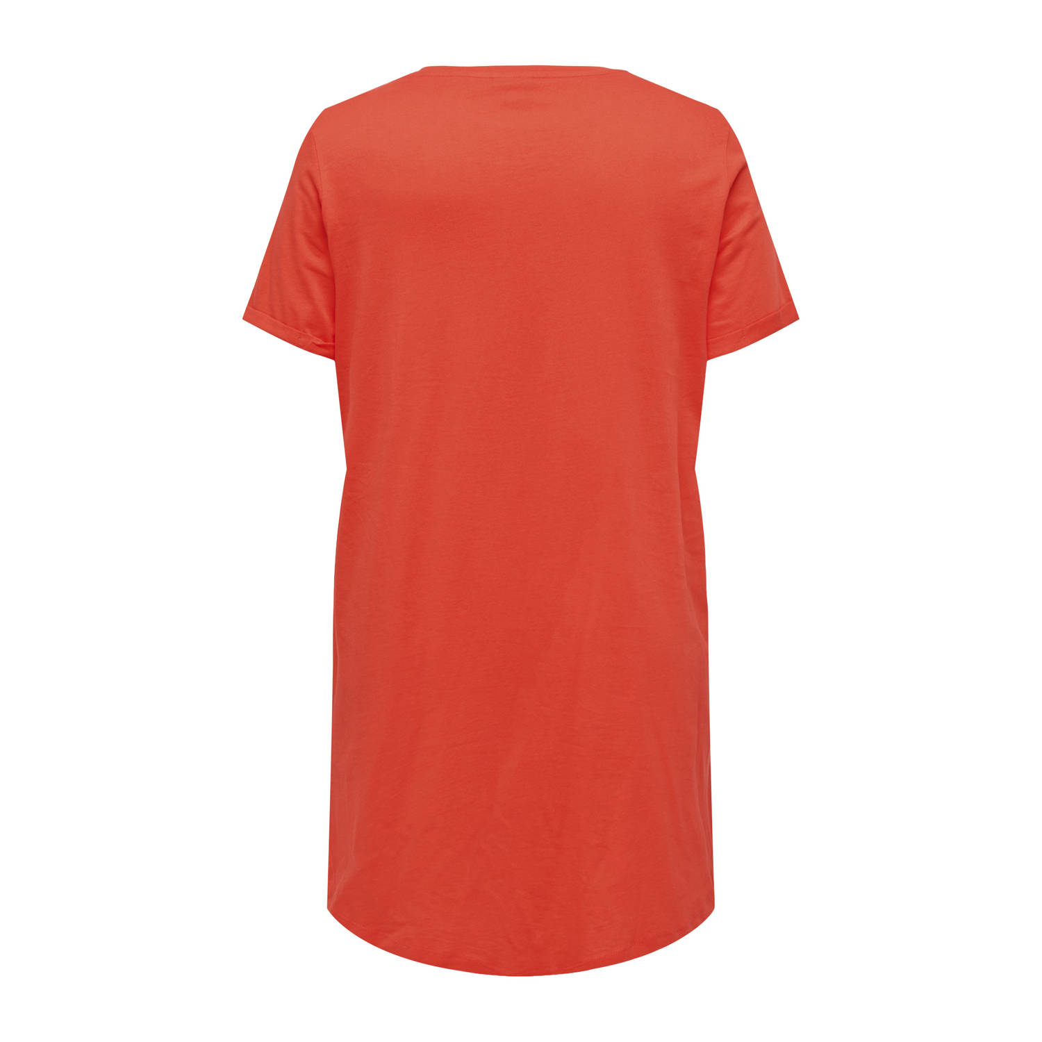ONLY CARMAKOMA T-shirtjurk oranje