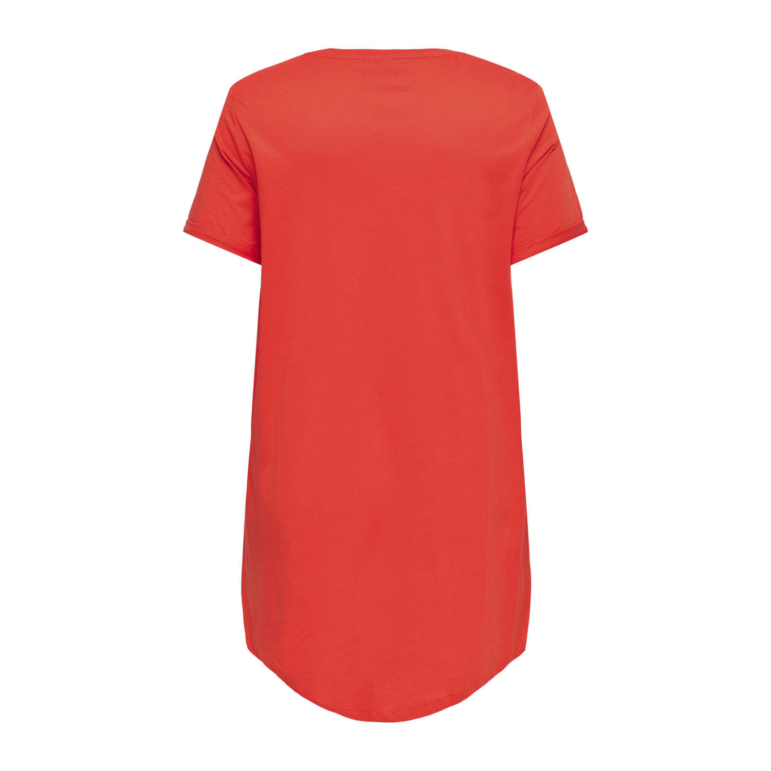 ONLY CARMAKOMA T-shirtjurk oranje