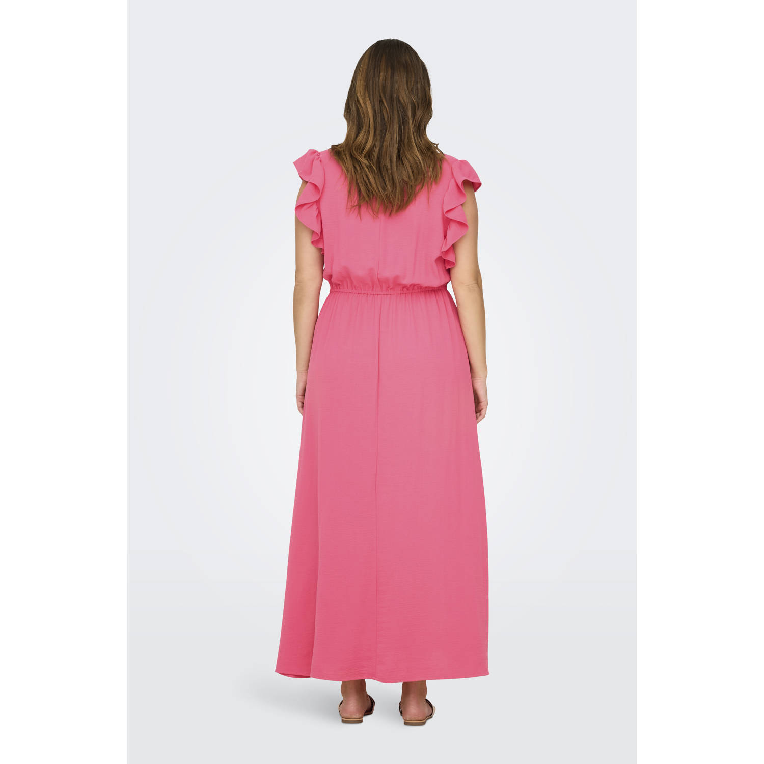 ONLY CARMAKOMA maxi jurk roze