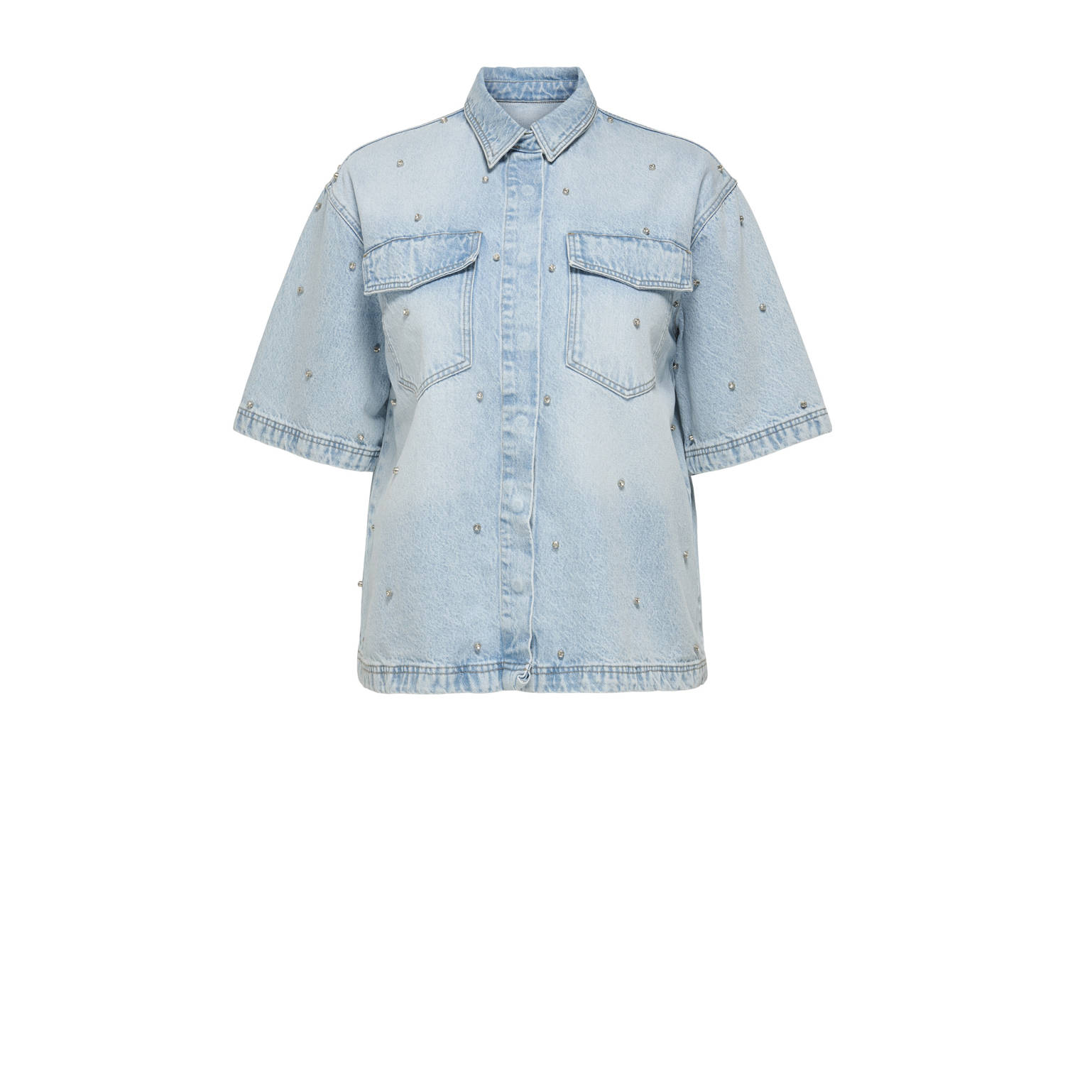 ONLY CARMAKOMA denim blouse light blue denim