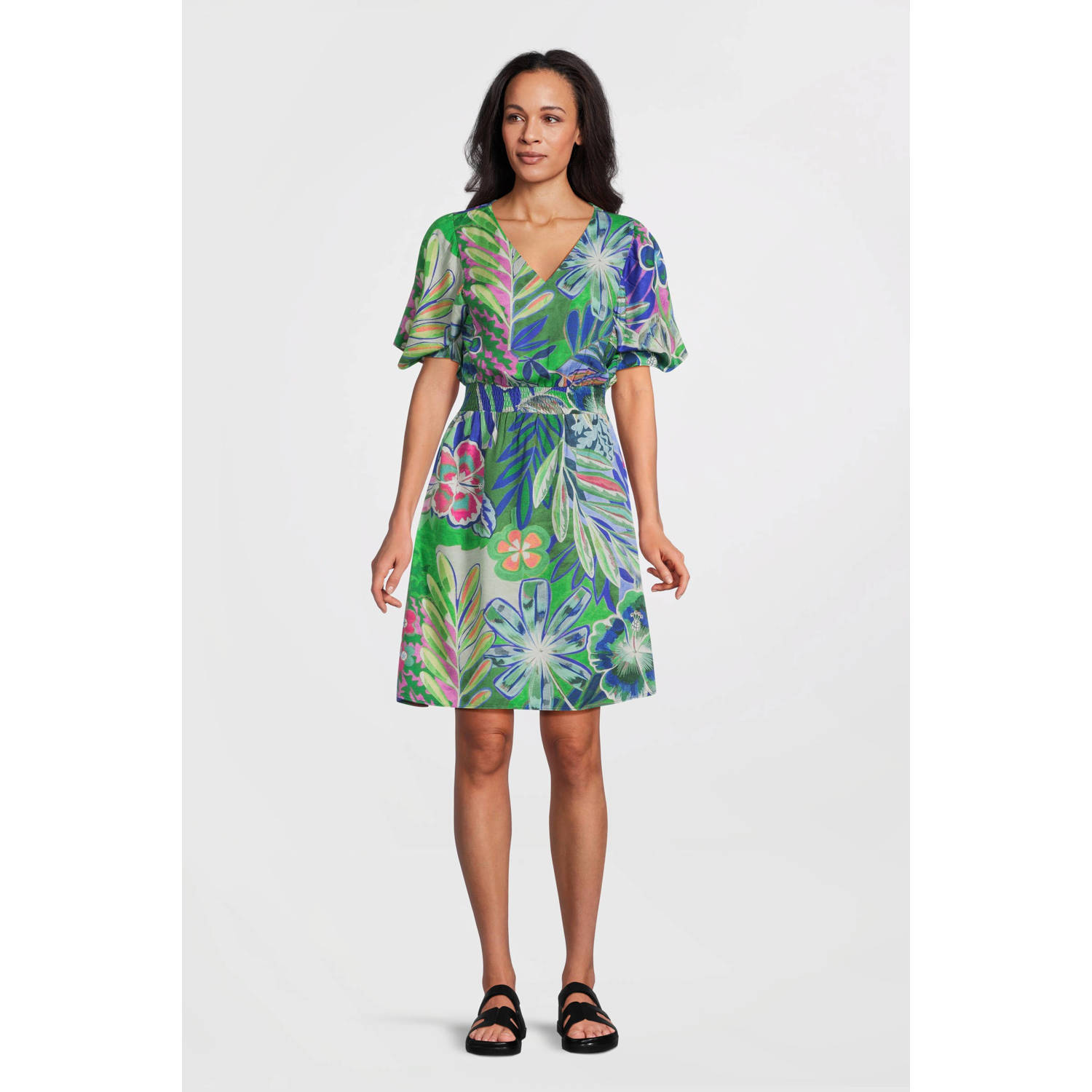 Geisha zomerjurk multi