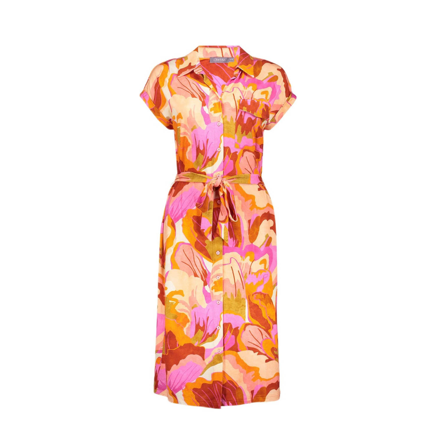 Geisha blousejurk oranje