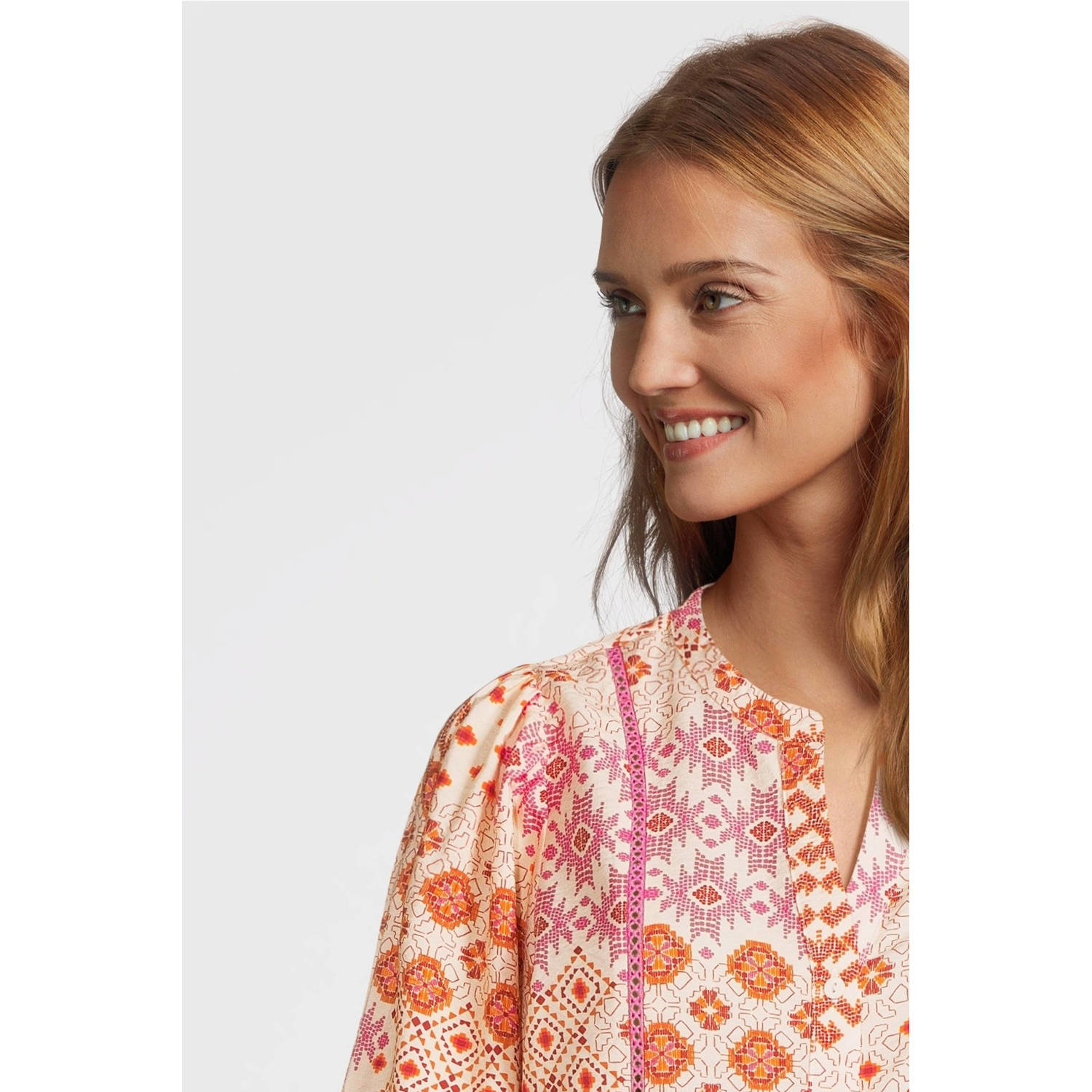 Geisha blousetop roze