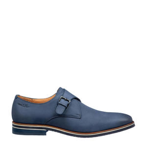 nubuck gespschoenen blauw