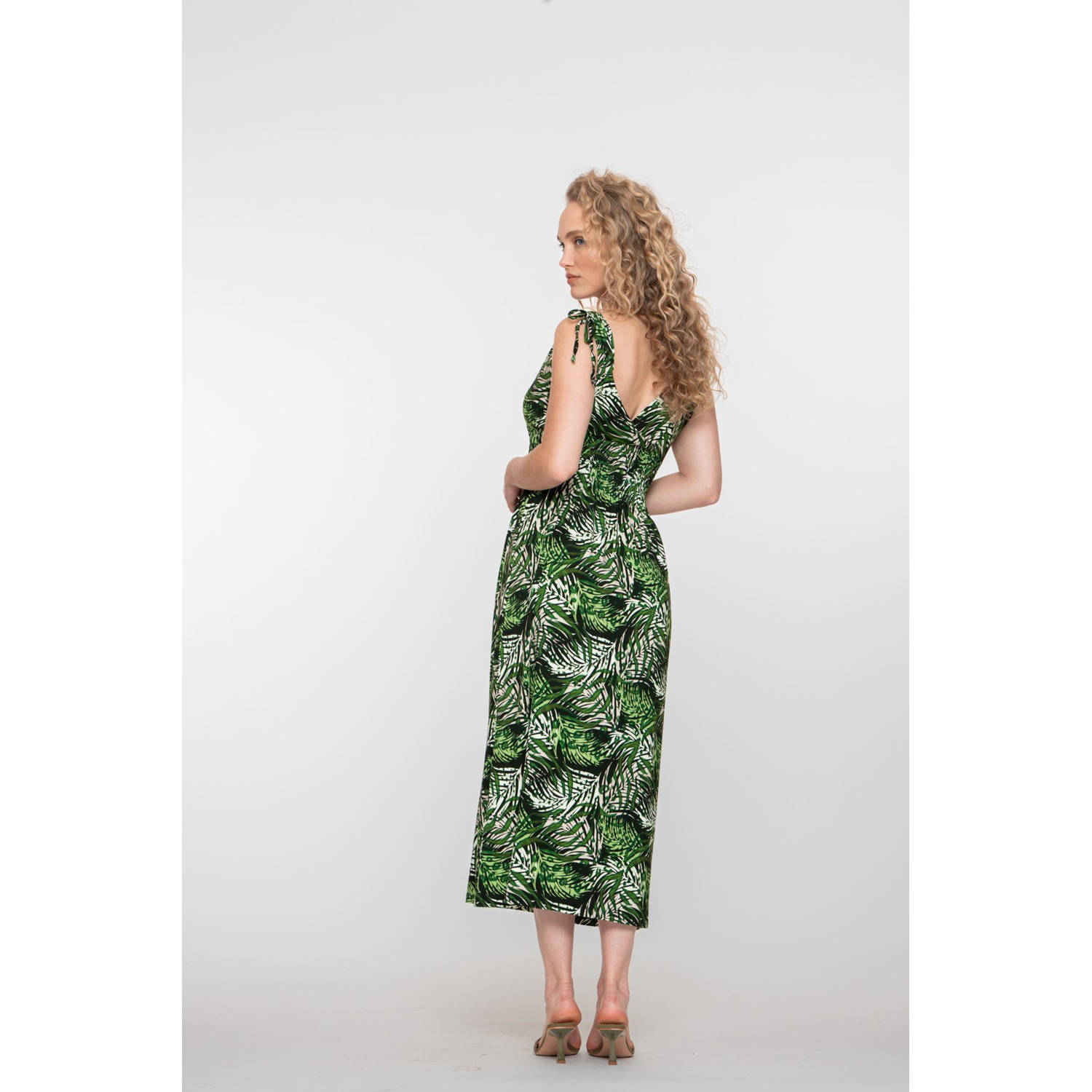 Geisha zomerjurk groen