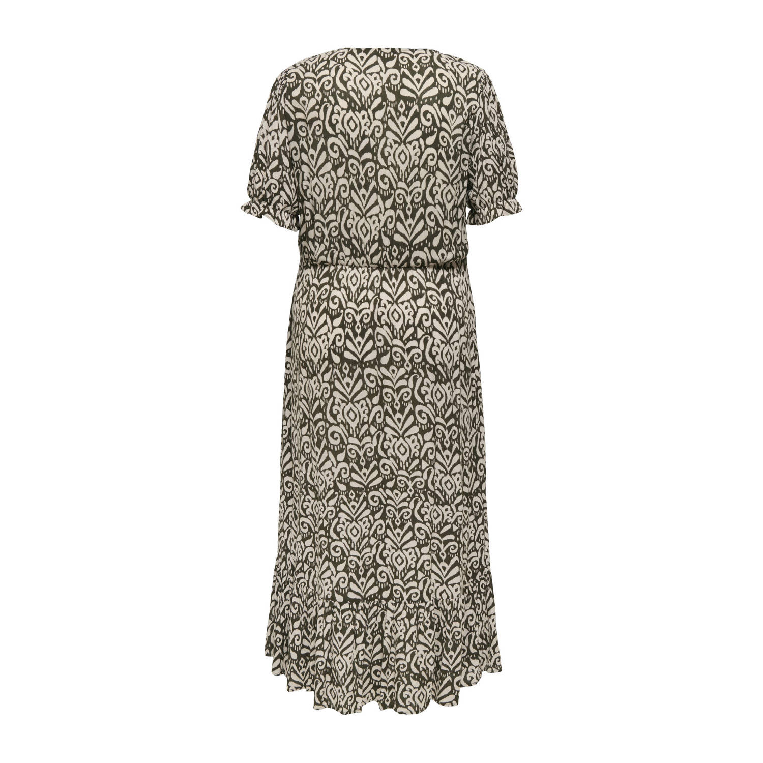 ONLY CARMAKOMA A-lijn jurk kaki beige