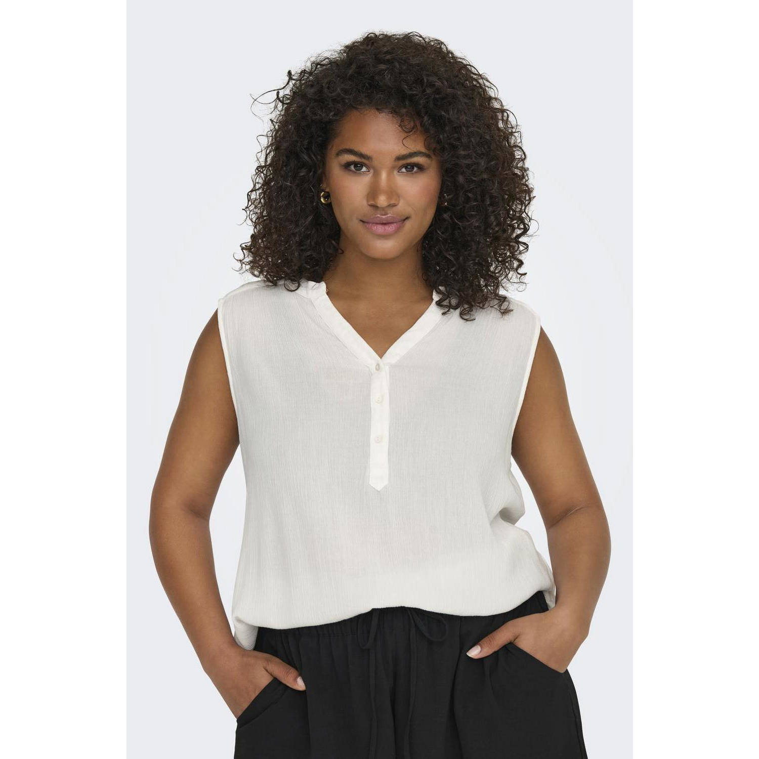 ONLY CARMAKOMA Shirttop CARJETTE LIFE S L TOP WVN NOOS