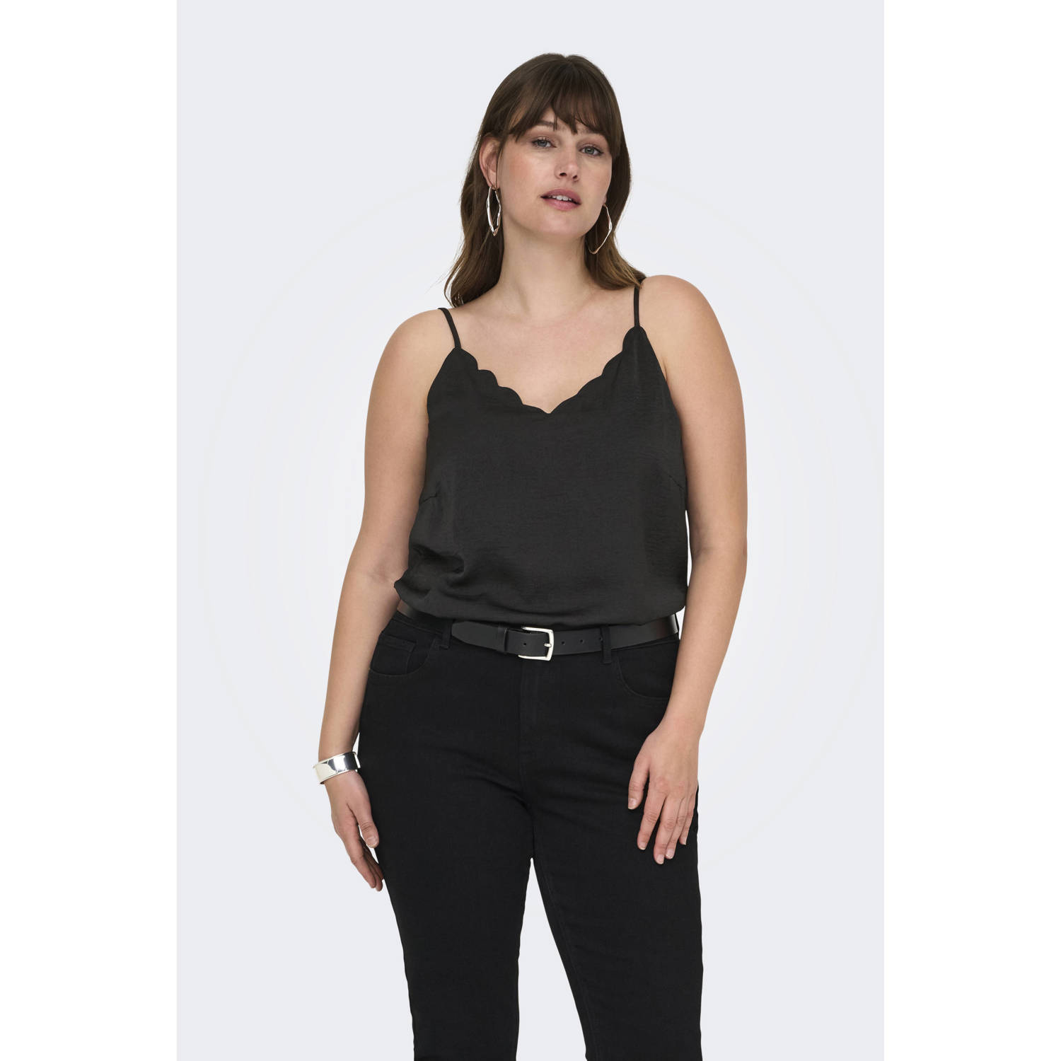ONLY CARMAKOMA singlet zwart