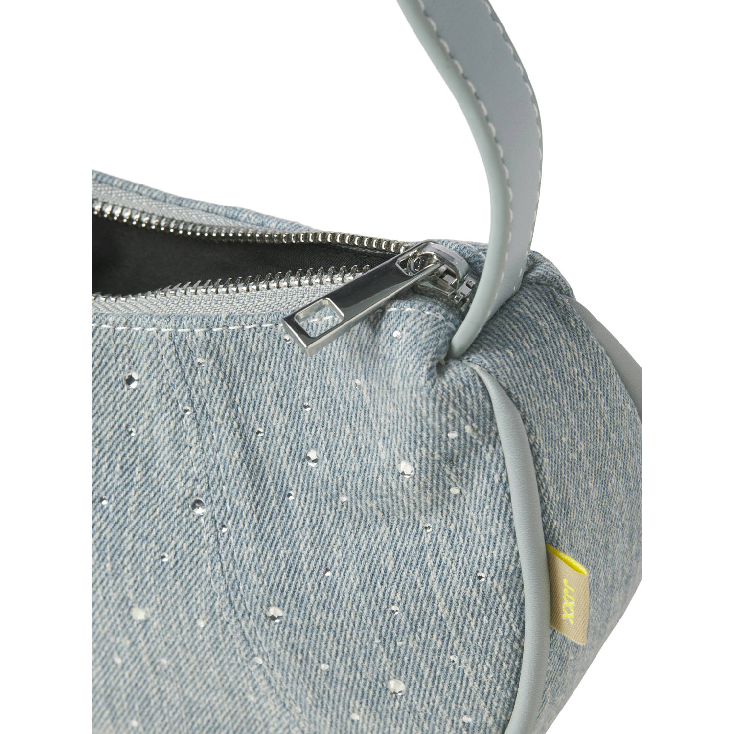 JJXX denim schoudertas met strass JXMORGAN lichtblauw