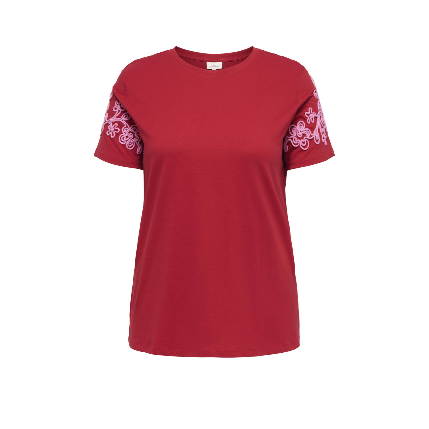 ONLY CARMAKOMA T-shirt rood