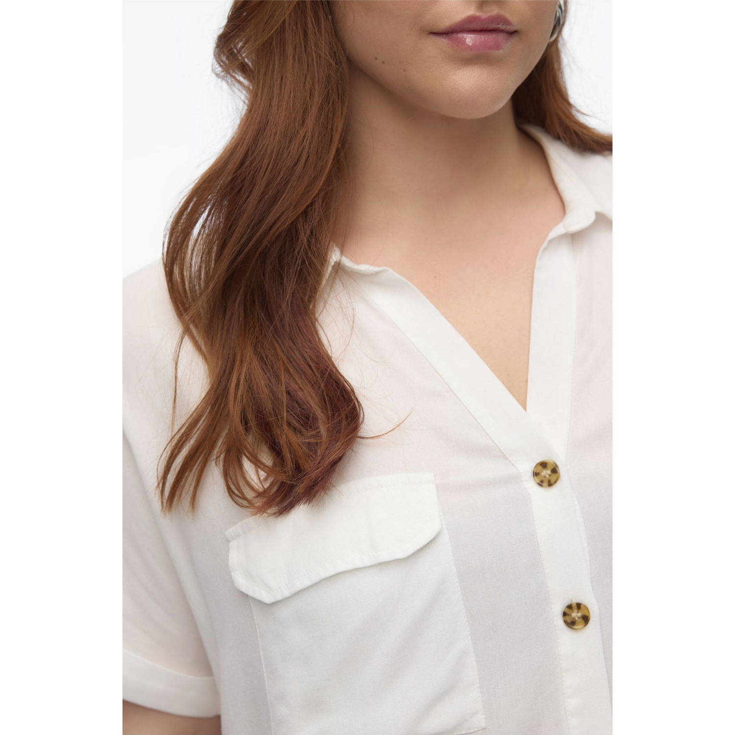 VERO MODA CURVE blouse wit