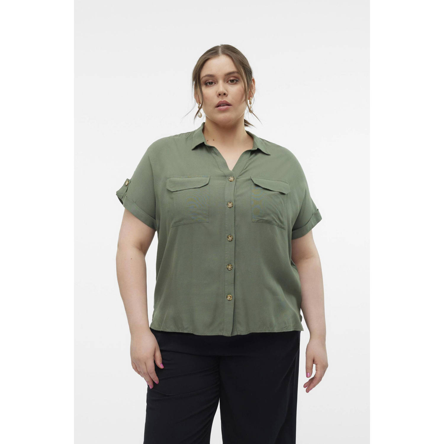 Vero Moda Curve Blouse met korte mouwen