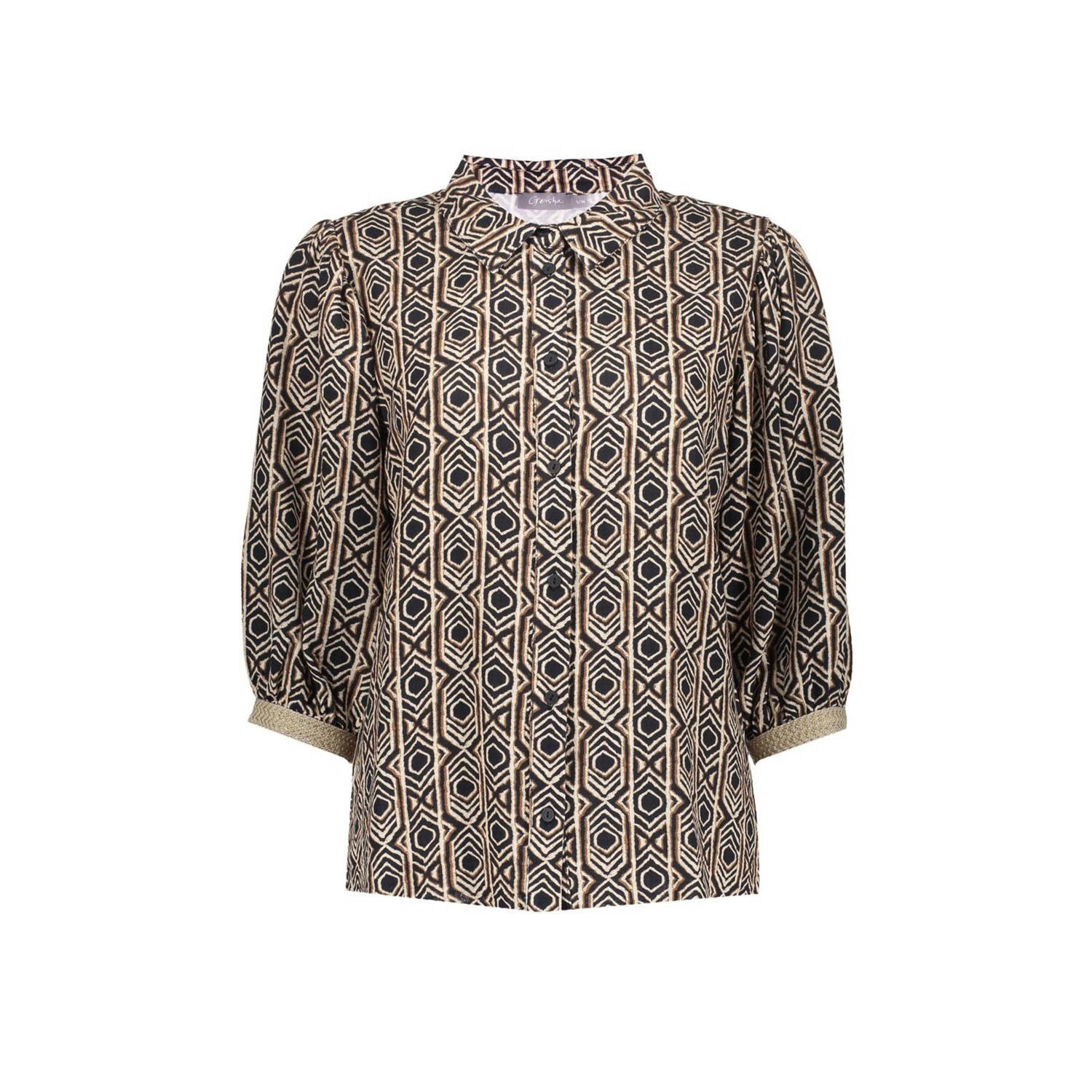 Geisha blouse zwart