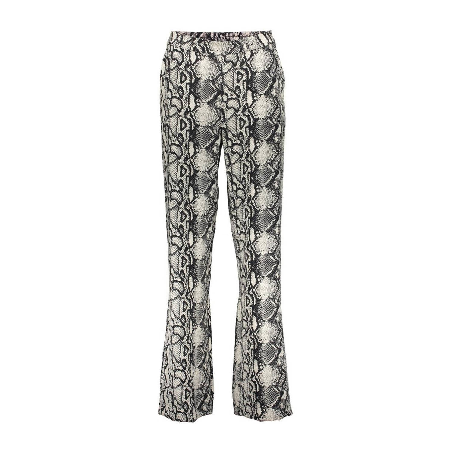 Geisha straight high waist broek zwart