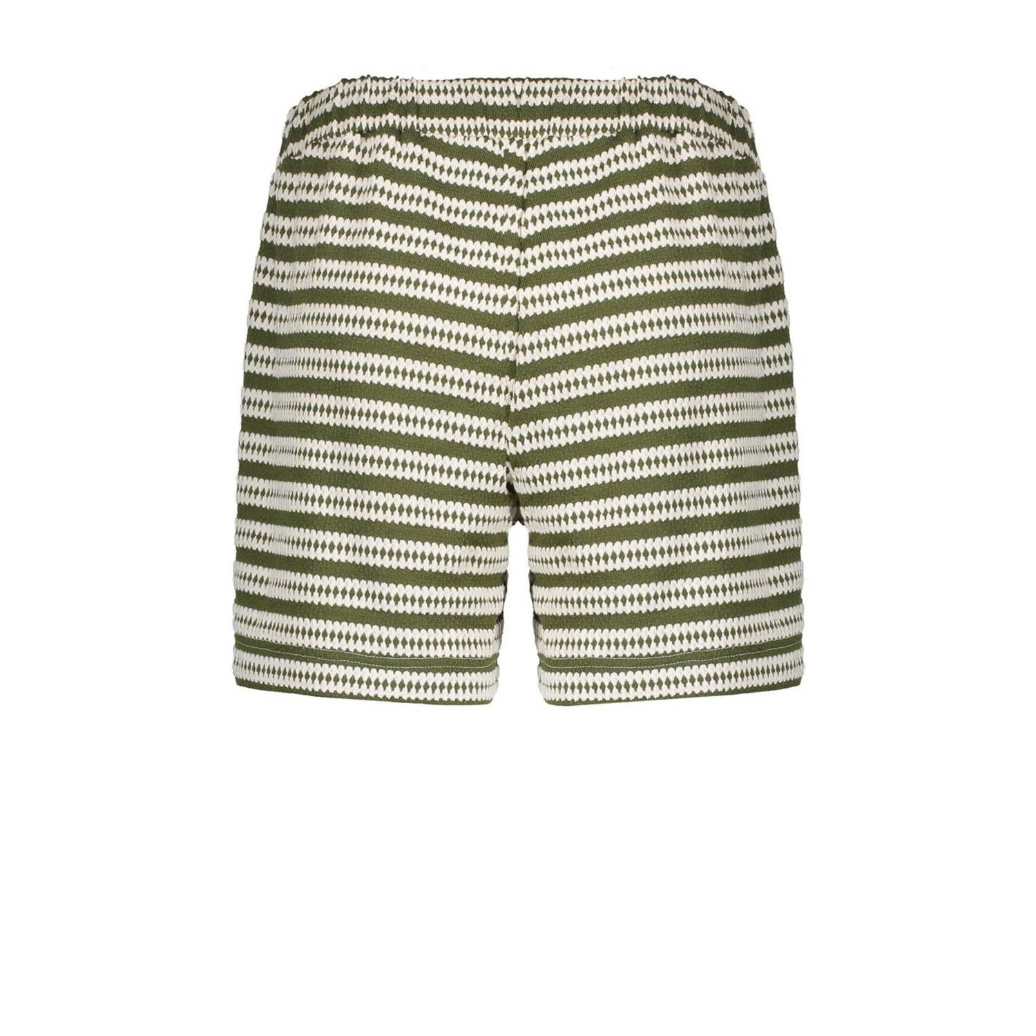 Geisha straight high waist casual short beige crochet
