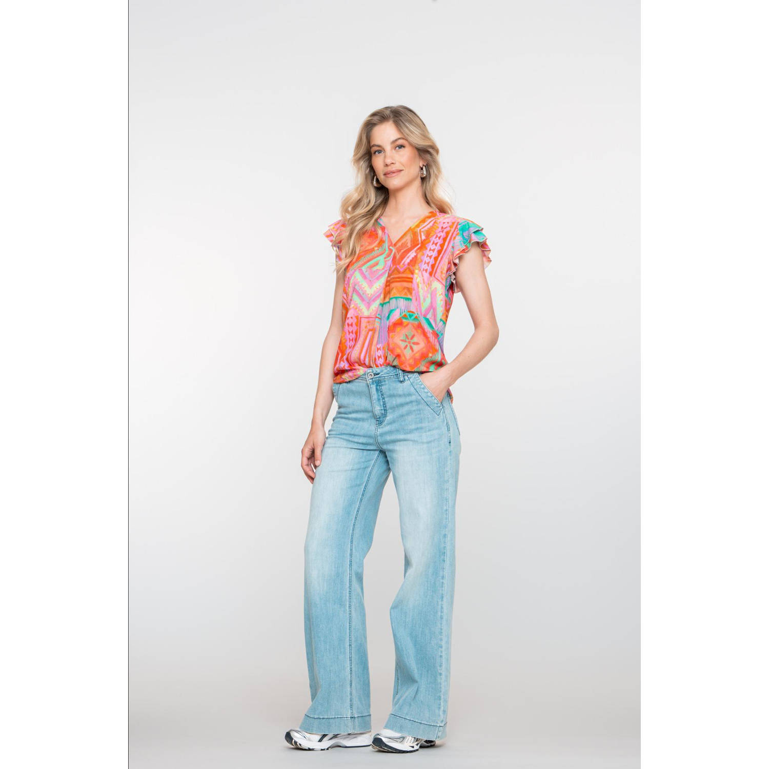 Geisha top rood