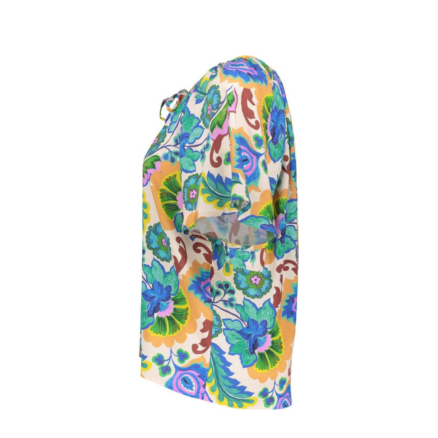 Geisha top blauw