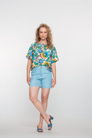top blauw