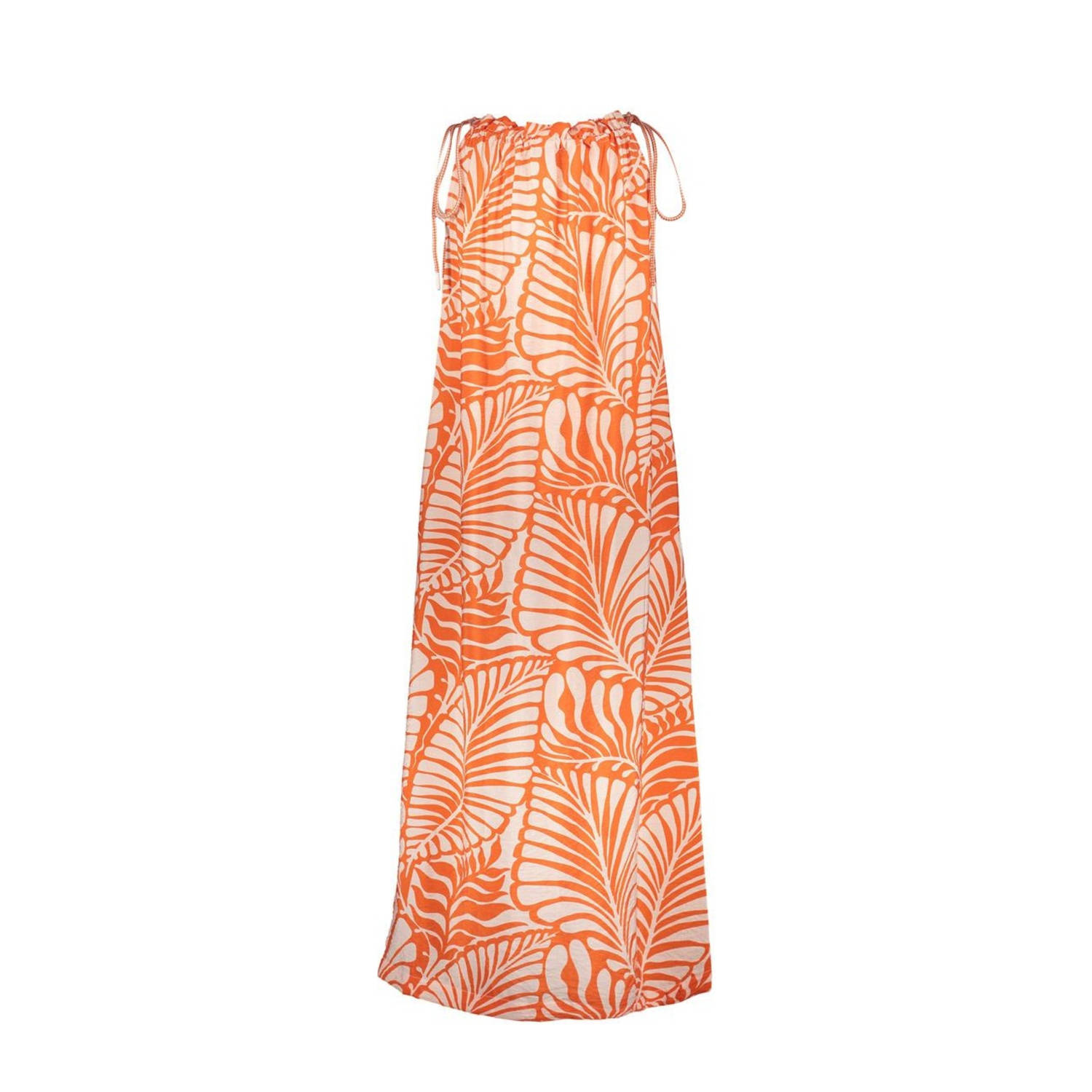Geisha maxi jurk oranje