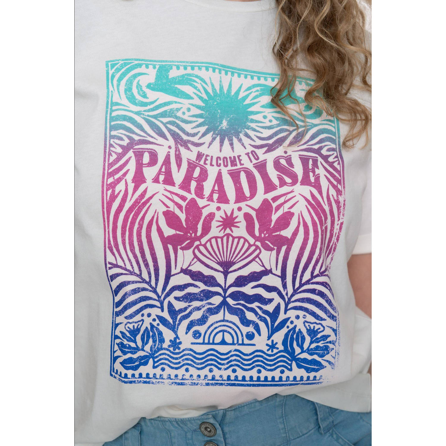 Geisha T-shirt wit