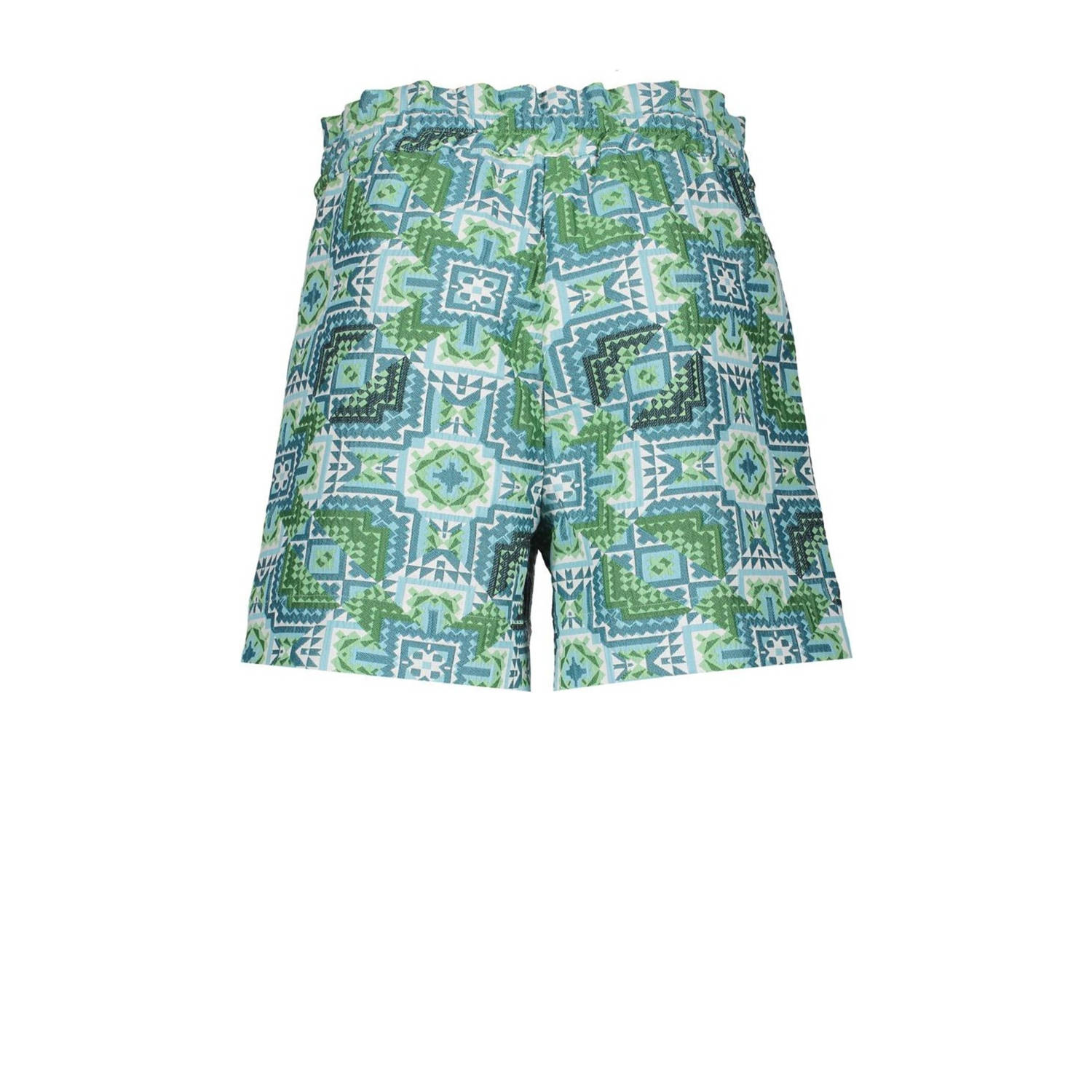 Geisha straight high waist casual short blauw
