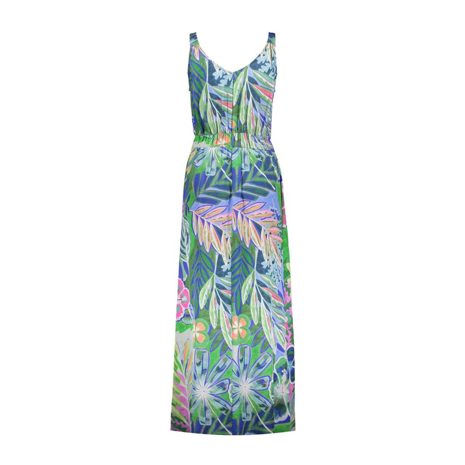 Geisha maxi jurk blauw