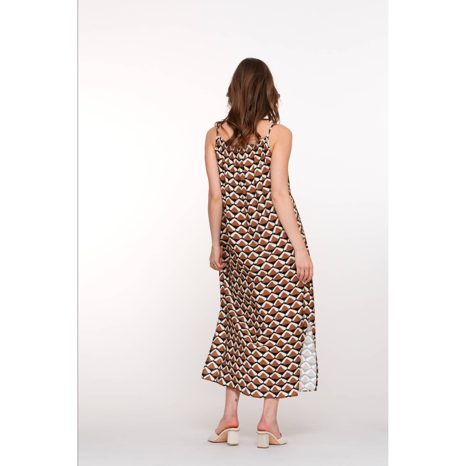 Geisha midi jurk zwart