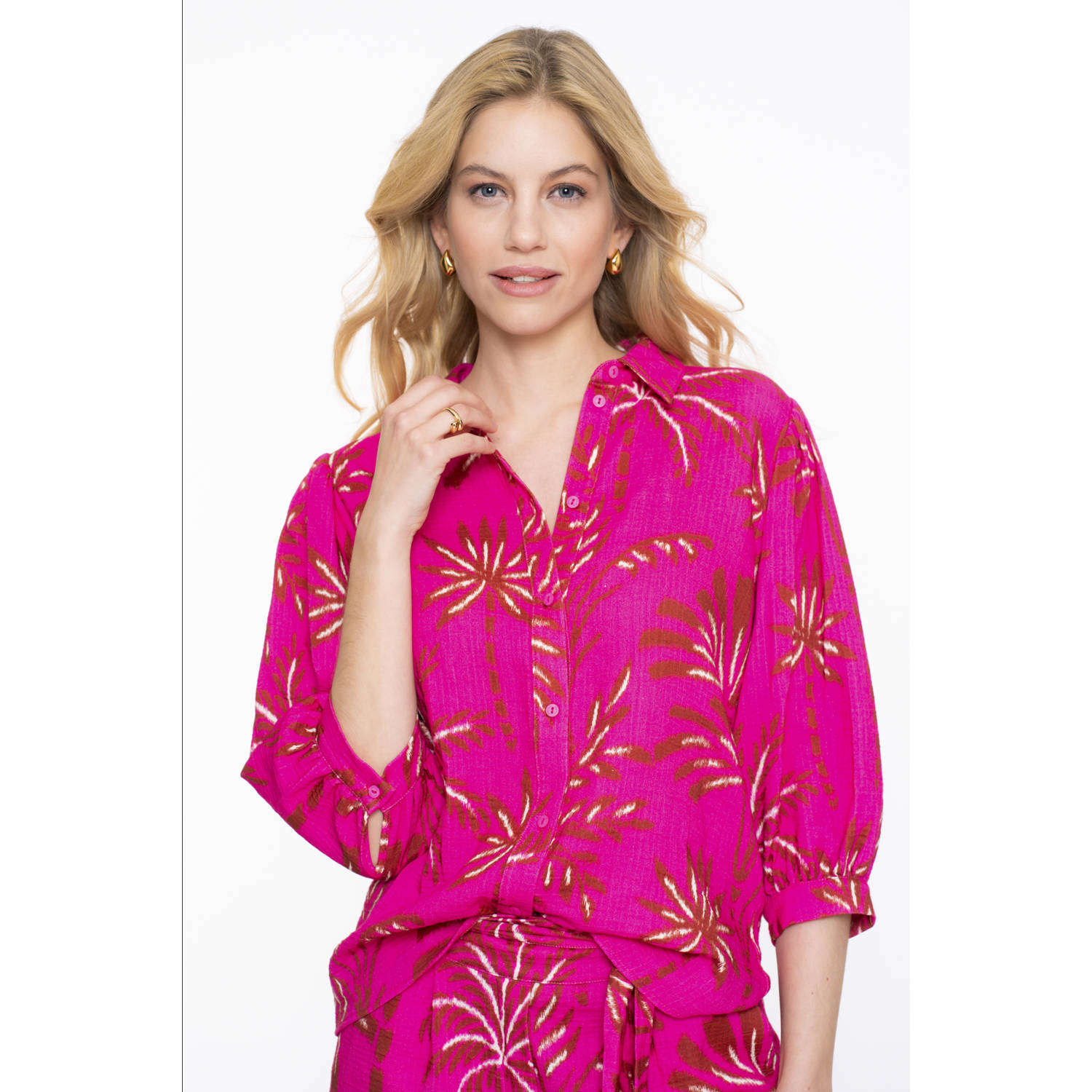 Geisha blouse fuchsia
