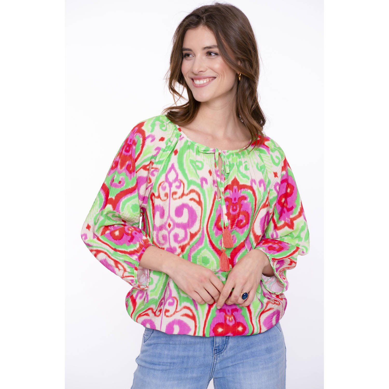 Geisha blousetop groen