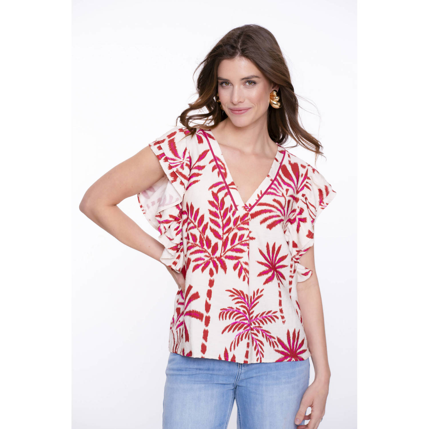 Geisha top rood